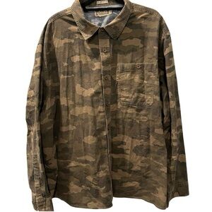 Duluth Trading Co Camouflage Shirt Size 2XL Casual Grunge Button Down Men’s